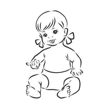 Bebek, vektör çizimi