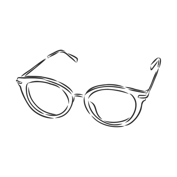 Doodle Esbozar Ilustración Vectorial Gafas Sol Bonito Garabato Verano Arte — Vector de stock