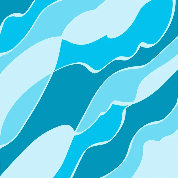 Abstraktní Modrá Mozaika Pozadí Linií — Stockový vektor