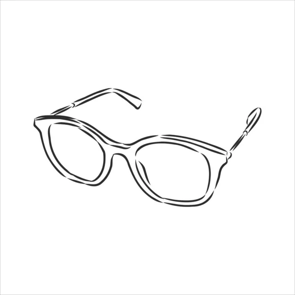 Doodle Esbozar Ilustración Vectorial Gafas Sol Bonito Garabato Verano Arte — Vector de stock