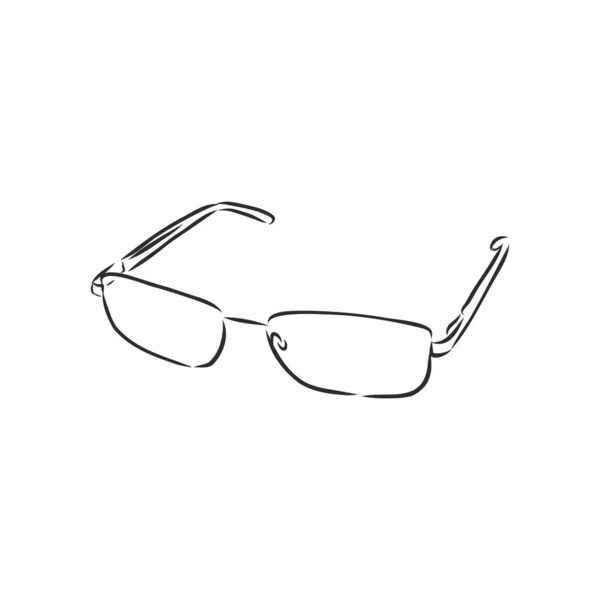 Doodle Esbozar Ilustración Vectorial Gafas Sol Bonito Garabato Verano Arte — Vector de stock