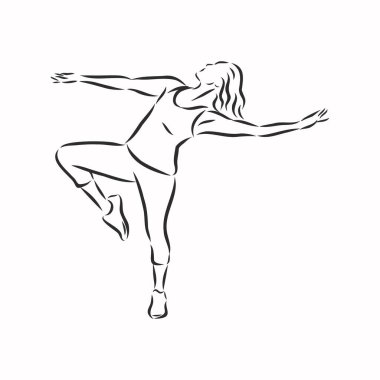 zumba dansçılarının illüstrasyonu. Zumba, Zumba dansçıları, fitness dansçısı vektör çizimi.