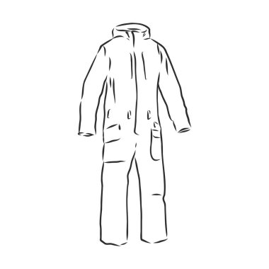 Erkeklerin genel olarak vektör illüstrasyonu. Erkek tulumları vektör çizimi