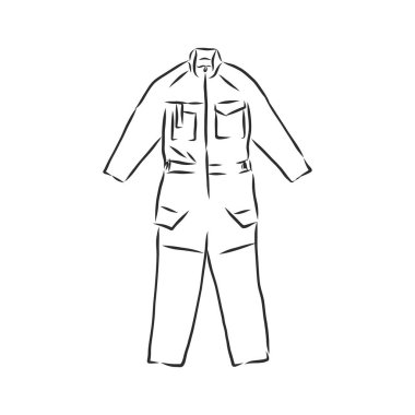 Erkeklerin genel olarak vektör illüstrasyonu. Erkek tulumları vektör çizimi