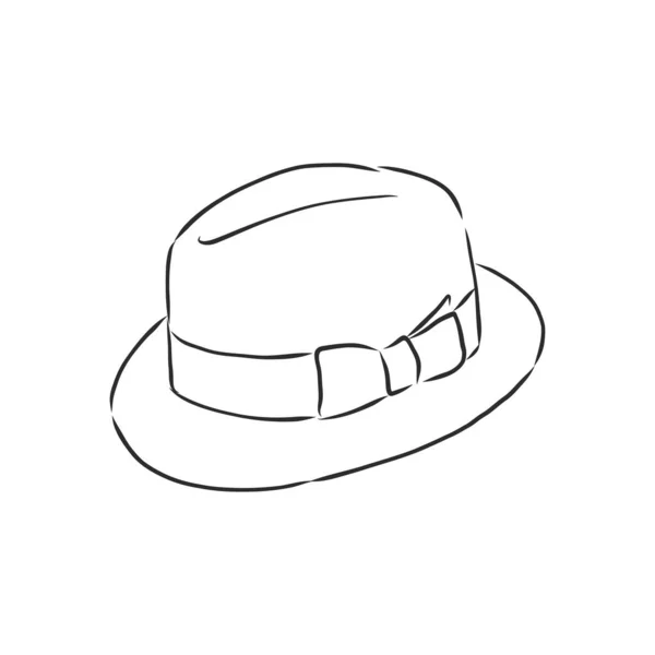 帽子矢量插图草图模板 矢量草图 — 图库矢量图片