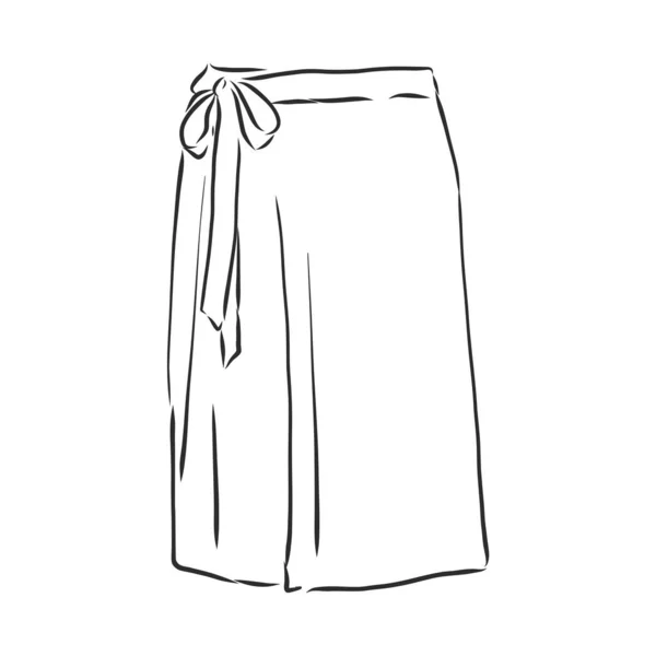 Vektorová Ilustrace Sukní Dámské Oblečení — Stockový vektor