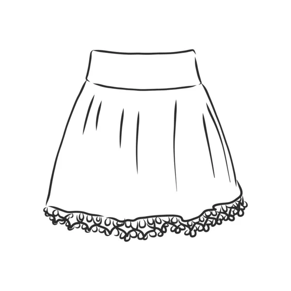 Векторная Иллюстрация Юбок Женская Одежда — стоковый вектор