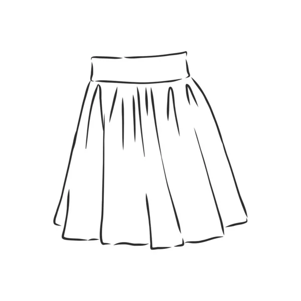 Illustration Vectorielle Des Jupes Vêtements Pour Femmes — Image vectorielle