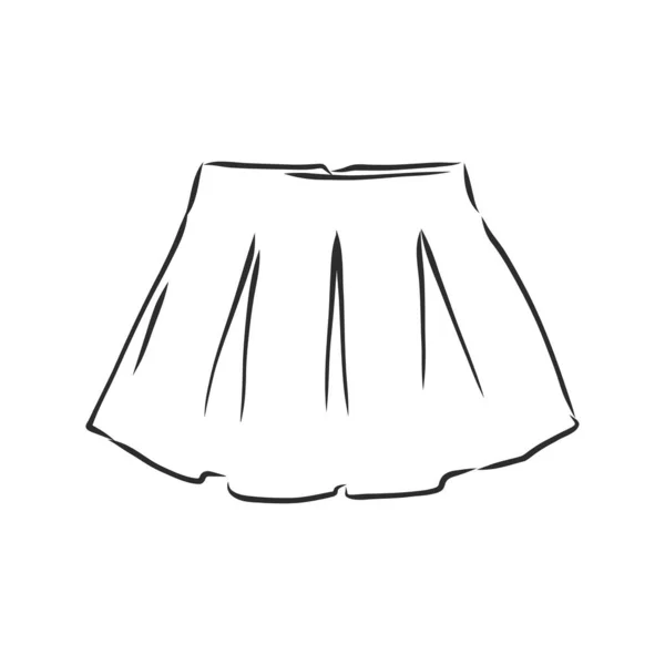 Illustration Vectorielle Des Jupes Vêtements Pour Femmes — Image vectorielle