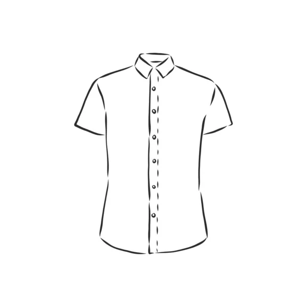 Vektorillustration Des Männerhemdes Frontansicht — Stockvektor