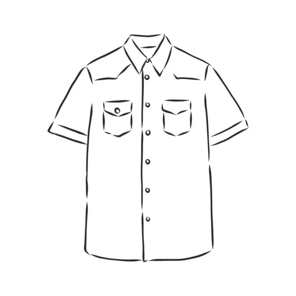 Vektorillustration Des Männerhemdes Frontansicht — Stockvektor