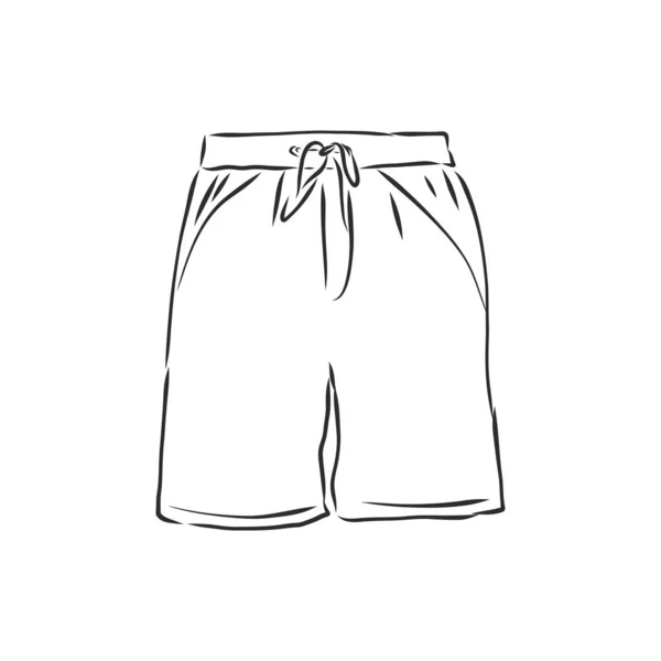 Vektor Illustration Shorts Fritidskläder — Stock vektor