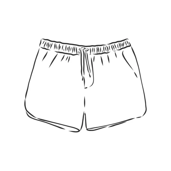 Vektor Illustration Von Shorts Lässige Kleidung — Stockvektor