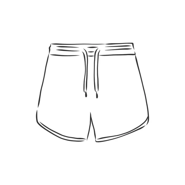 Illustration Vectorielle Shorts Vêtements Décontractés — Image vectorielle