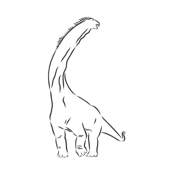 Ilustración Dinosaurios Dibujo Vectorial Dinosaurios Ilustración — Archivo Imágenes Vectoriales