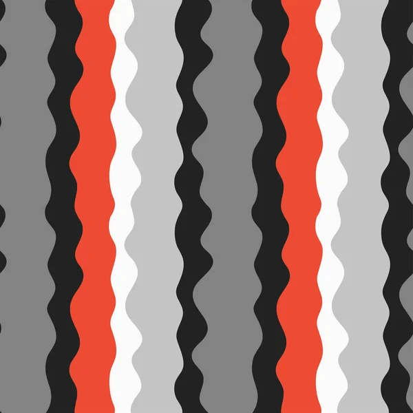 Seamless Pattern Wavy Vertical Colorful Stripes — 스톡 벡터