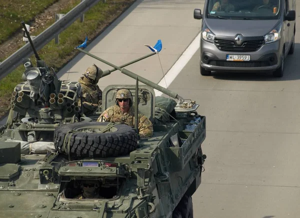 NAVO konvooi in Tsjechië — Stockfoto