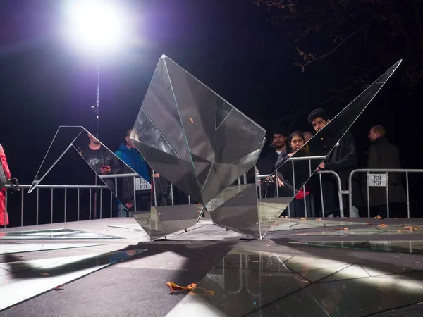 Сопоставление Tets Ohnari на Signal Festival Prague 2017 — стоковое фото