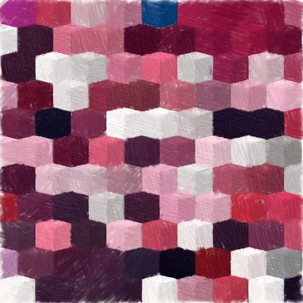 Abstraktní Mozaika Pastelově Zbarvených Čtverců Geometrický Barevný Vzor Obrázek Pro — Stock fotografie