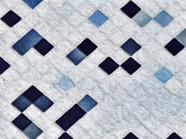 Renkli çizim kareleri olan arkaplan dokusu duvarı