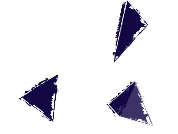Triángulos Abstractos Geométricos Sobre Fondo Patrón Papel Aislado Blanco —  Fotos de Stock