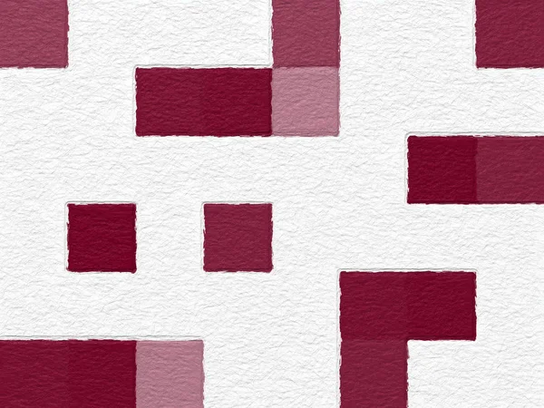 Rood Roze Kleurrijke Vierkanten Patroon Met Ruwe Textuur Achtergrond — Stockfoto