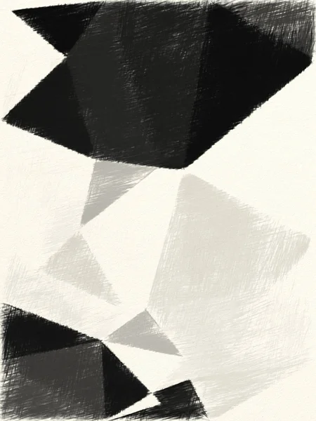 Zwart Grijs Abstracte Achtergrond Grunge Muur Geschilderd Stijl Illustratie — Stockfoto