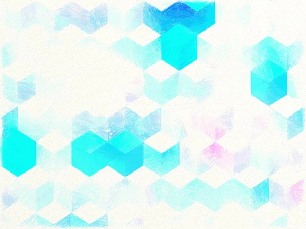 Kék Lila Kockák Négyzetek Minta Durva Textúra Háttér — Stock Fotó
