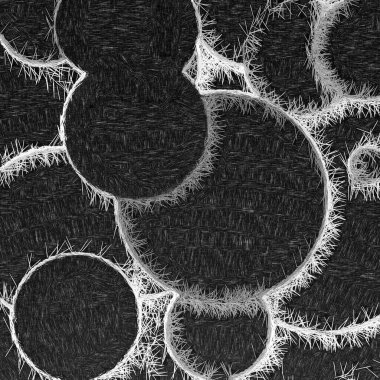 Dairesel şekilli desenli yüzey. Kabataslak model arkaplanı.