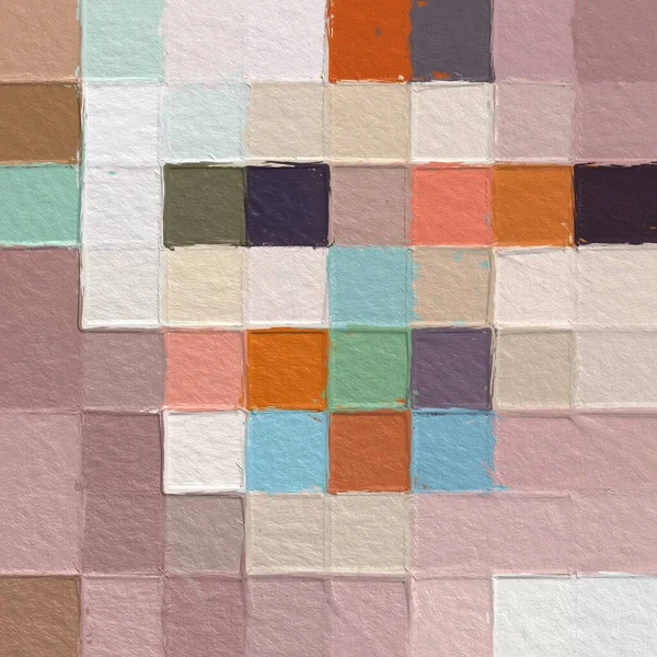 Karo Geometrischer Farbverlauf Hintergrund Quadrate Formen Nahtlose Muster — Stockfoto