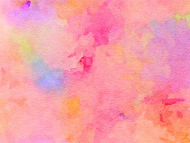 Arka planlar için tatlı pastel, suluboya kağıt dokusu. Renkli soyut desen. Fırça darbesi grafiği soyut. Yaratıcı duvar kağıdı veya tasarım sanatı için resim.