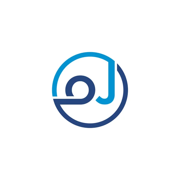 Letra Logotipo Icono Diseño Plantilla Elementos — Vector de stock
