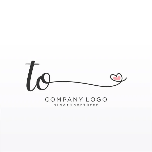 Zum Ersten Handschriftlichen Logo Design Mit Kreis Schönes Design Handgeschriebenes — Stockvektor