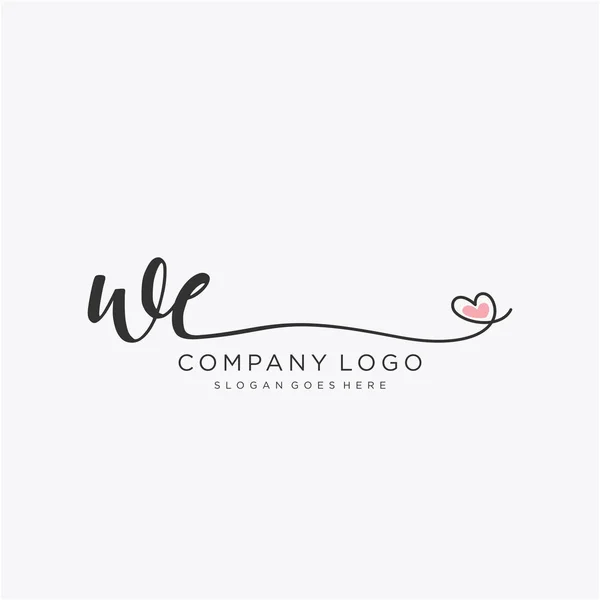 Wstępny Projekt Logo Pisma Kółkiem Piękny Design Ręcznie Pisane Logo — Wektor stockowy