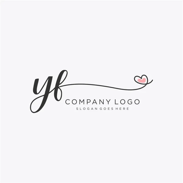Initial Handwriting Logo Design Circle Beautyful Design