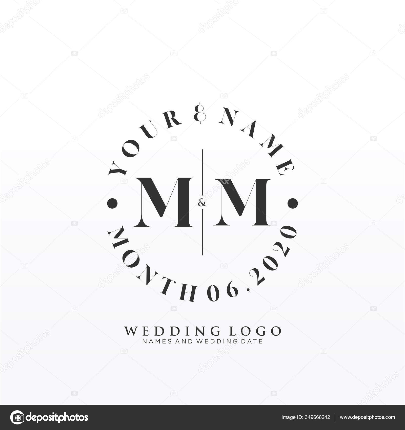 letter monogram mm logo