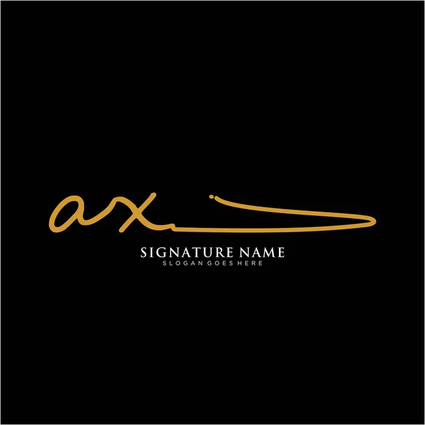 Initialen Signatur Logo Handschrift Logo Vektorvorlagen Logo Für Unternehmen Schönheit — Stockvektor