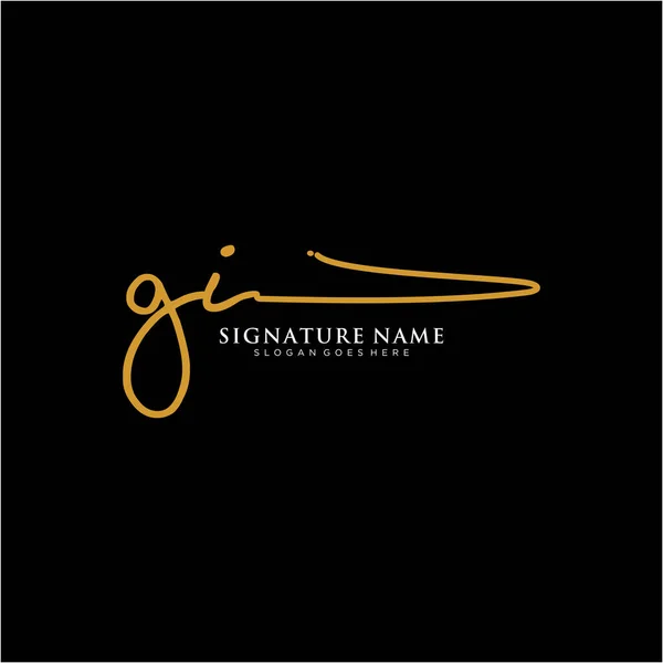 Sigle Logo Signature Modèles Logo Vectoriel Écriture Logo Pour Entreprise — Image vectorielle