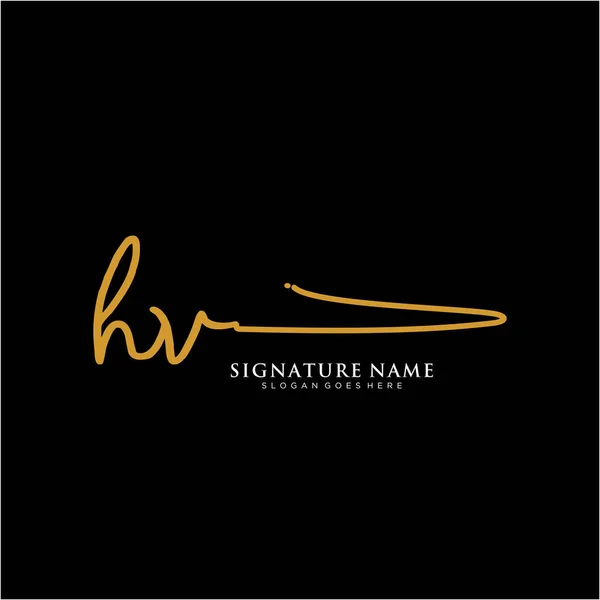 Inicjały Podpis Logo Szablony Wektorów Pisma Ręcznego Logo Dla Biznesu — Wektor stockowy