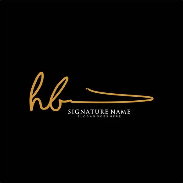 Inicjały Podpis Logo Szablony Wektorów Pisma Ręcznego Logo Dla Biznesu — Wektor stockowy