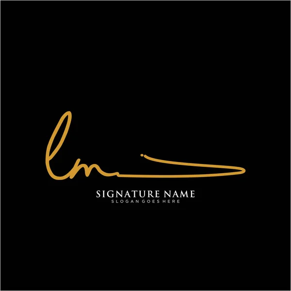 Gbイニシャル署名ロゴ 手書きロゴベクトルテンプレート ビジネス 美しさ ファッション 署名のためのロゴ — ストックベクタ