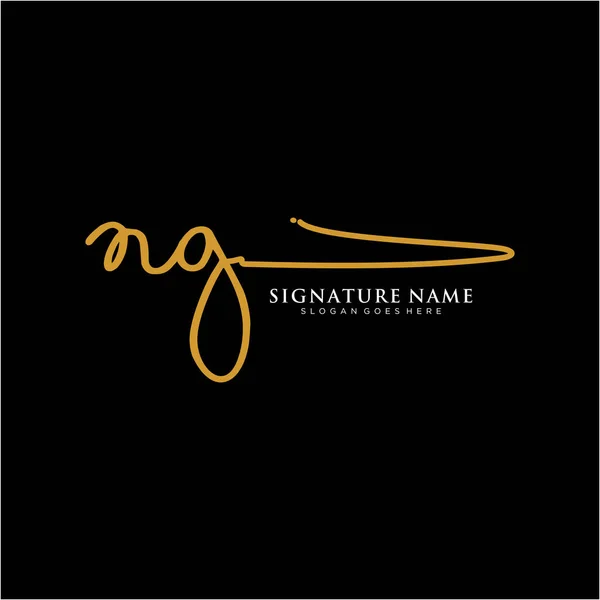 Sigla Sigla Logo Modelli Vettoriali Logo Calligrafia Logo Affari Bellezza — Vettoriale Stock