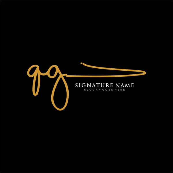 Logotipo Assinatura Iniciais Handwriting Modelos Vetor Logotipo Logotipo Para Negócios —  Vetores de Stock