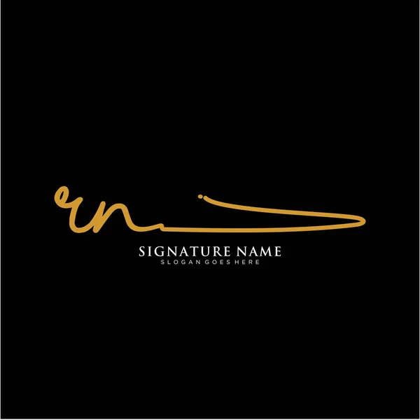 Logo Firma Sigle Modelli Vettoriali Logo Calligrafia Logo Affari Bellezza — Vettoriale Stock