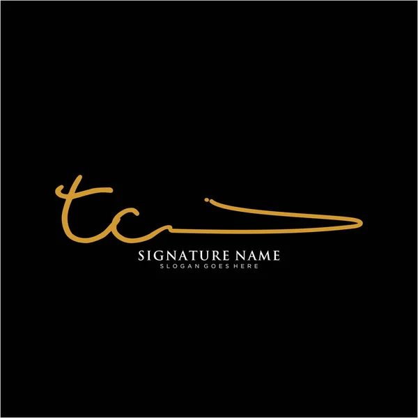 Steht Für Signatur Logo Handschrift Logo Vektorvorlagen Logo Für Unternehmen — Stockvektor