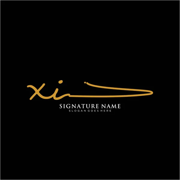 Sigla Logotipo Assinatura Handwriting Modelos Vetor Logotipo Logotipo Para Negócios —  Vetores de Stock