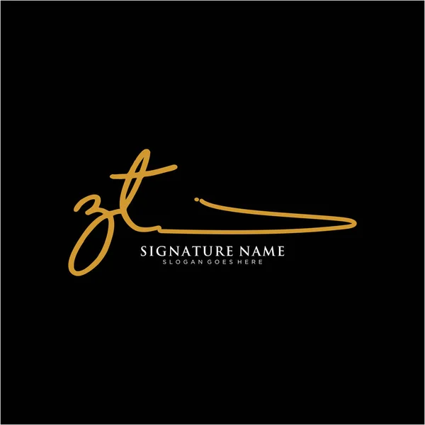Logotipo Assinatura Iniciais Handwriting Modelos Vetor Logotipo Logotipo Para Negócios —  Vetores de Stock