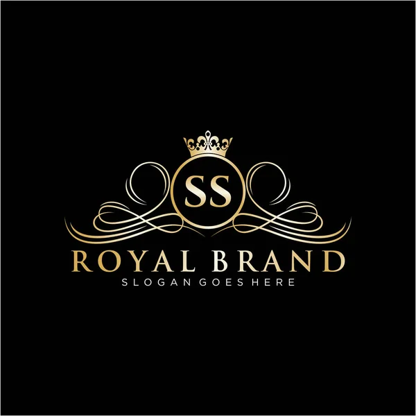 Επιστολή Αρχική Luxurious Brand Logo Πρότυπο — Διανυσματικό Αρχείο