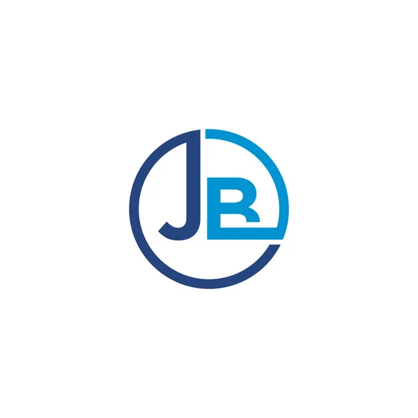 Jbレターロゴアイコンデザインテンプレート要素 — ストックベクタ