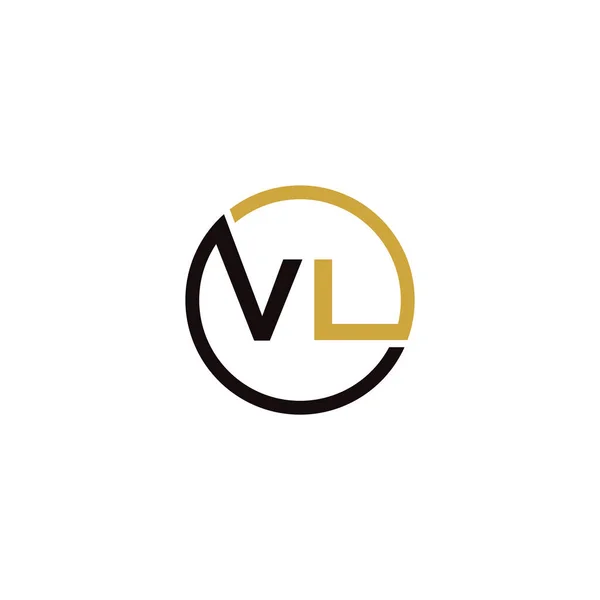 Vlレターロゴアイコンデザインテンプレート要素 — ストックベクタ